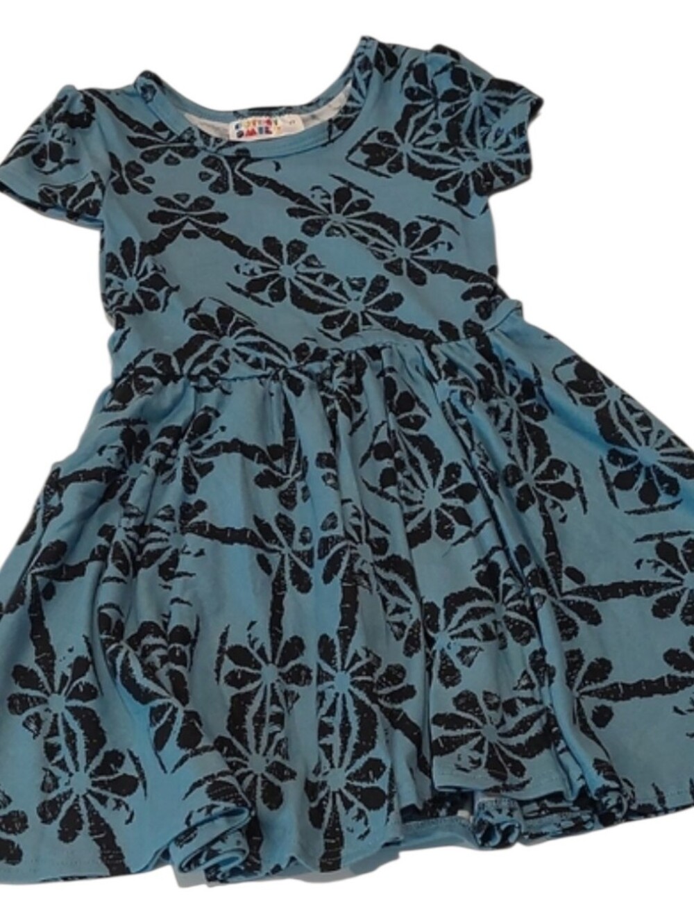 Dot Dot Smile Girls Dress Size 2T Twilight Bloom Cap Sleeve Blue Floral